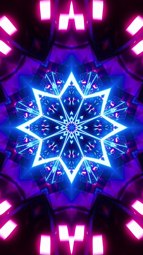 Red Blue Neon Motion Background Vj Loop. Vertical looped video Stock Footage 226374208