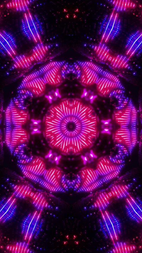 Red Blue Neon Motion Background Vj Loop. Vertical looped video Stock Footage 228027867