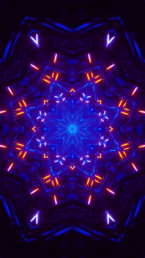 Red Blue Neon Motion Background Vj Loop. Vertical looped video Stock Footage 228028050