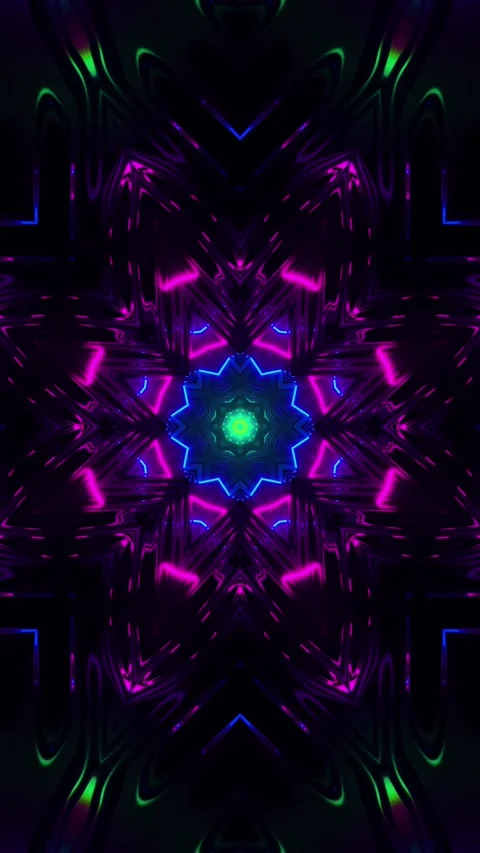 Red Blue Neon Motion Background Vj Loop. Vertical looped video Stock Footage 229460304