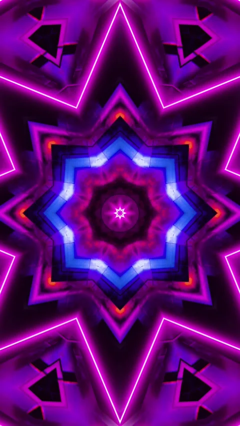 Red Blue Neon Motion Background Vj Loop. Vertical looped video Stock Footage 229460306