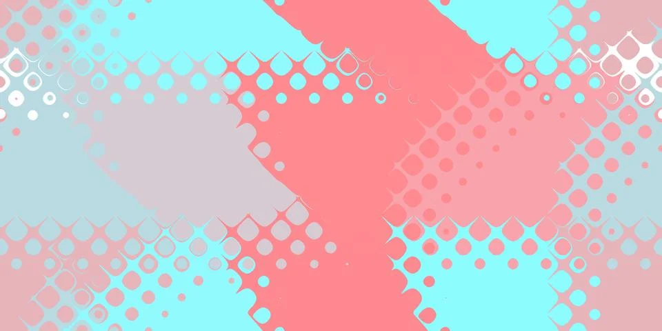 Red blue rounded cells grid background. Bubbled liquid creative design. Awe.. Stock Illustration