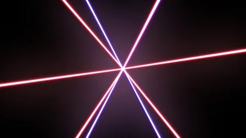 Red &amp; Blue Spinning Lasers Stock-Footage 74500671