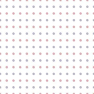 Red Blue Tiny Circle Abstract White Background Illustrazione stock