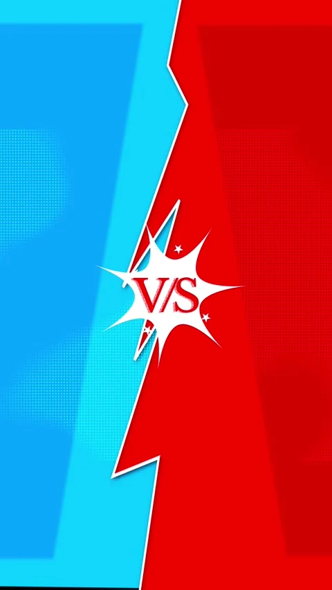 Red Blue Versus Competition Screen Background Stock Footage 341369196