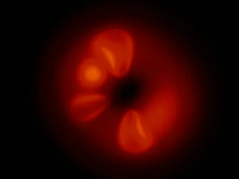 Red blur effect background loop Stock Footage 450471