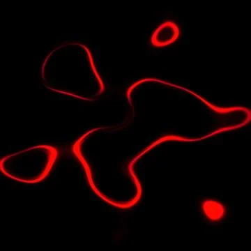 Red blur neon lighting effects texture for text or copyspace on isolated back Stock Illustration