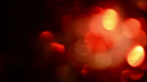 Red, blurred, bokeh lights background-1080p loop Stock Footage 64702432