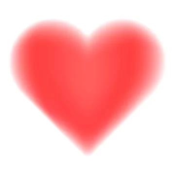 Red blurred heart shape representing love and romance Stock Illustration