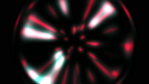Red blurred spin line isolated on black background. Process of animation starts  Stock Footage 145213520