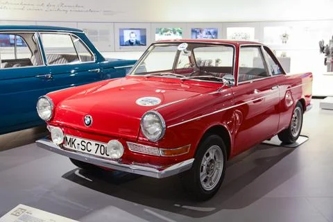 Red BMW 700 also called BMW LS Stock Photos