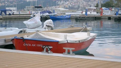 Red boat Stock Footage 153247709