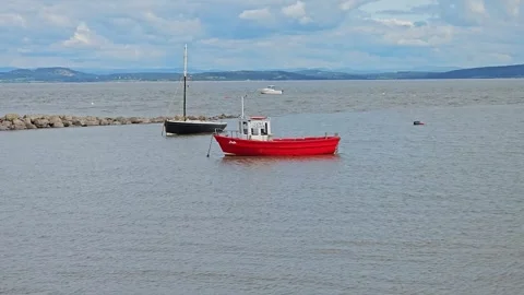 Red Boat Stock Footage 247449267