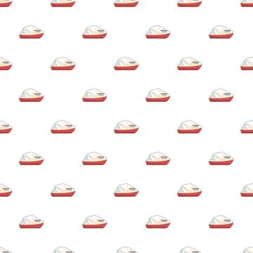 Red boat pattern creating a nautical background Stock Illustration