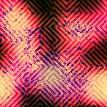 Red boho pattern Stock Illustration