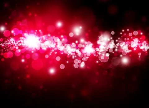 Red bokeh abstract bright background Stock Illustration