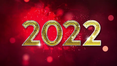 Red bokeh background 2022 Stock Footage 166797117