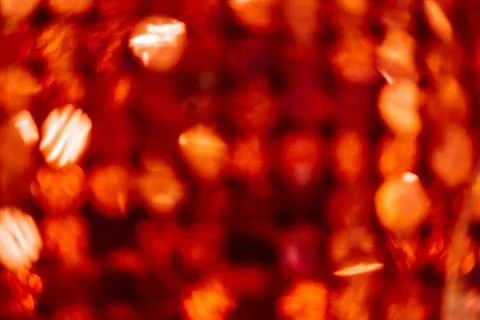 Red bokeh background with copy space and intresting pattern Stock-Fotos