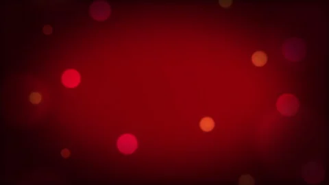 Red bokeh background with glowing light particles floating in dark motion Stock Footage 346740303