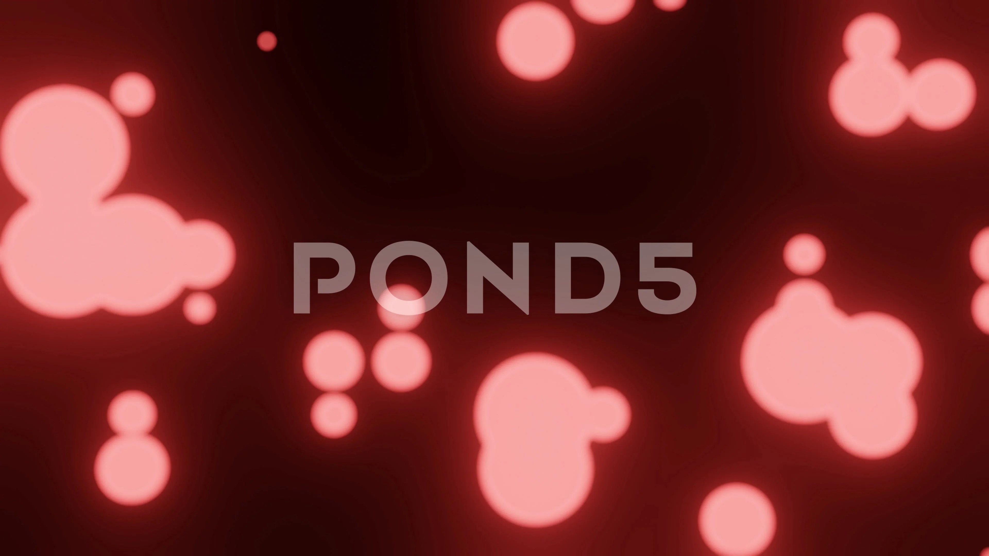 Red Bokeh Background Video Loop, 4k Bokeh Motion Background, Neon Glowing