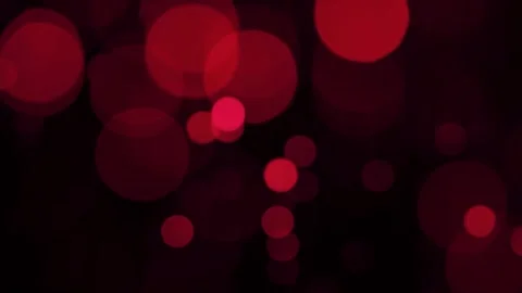 Red Bokeh - Black Background Stock Footage 271022668