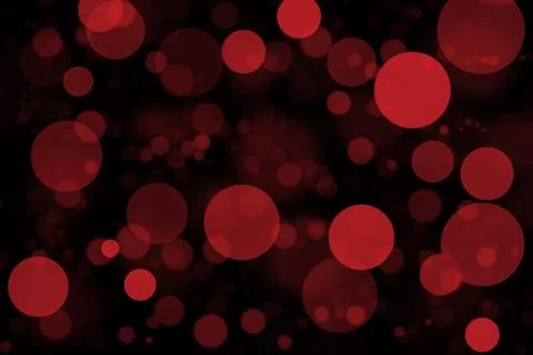 Red Bokeh in Black background Stock Illustration