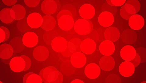 Red Bokeh Lights Abstract Background Illustration