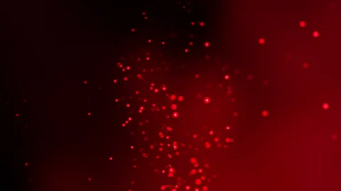 Red bokeh lights against a dark red background. Stock Footage 305889397