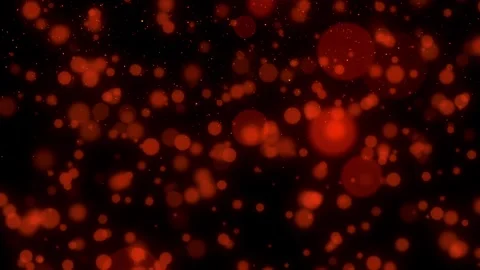 Red Bokeh Lights on Black Background 库存影片 340189380