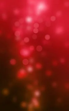 Red bokeh lights image. Sparkling circles abstract background, defocused ba.. Illustrazione stock