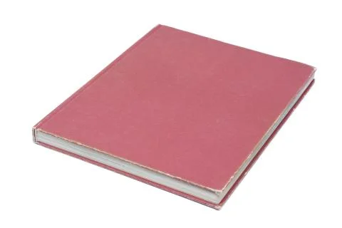 Red book (Clipping path) isolated on white background Stock Photos