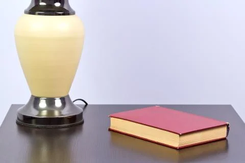The Red Book on the coffee table Stock Photos
