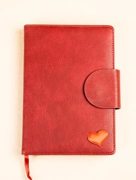 Red Book with a Heart Foto stock