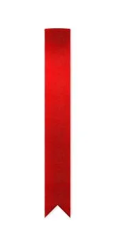 Red bookmark ribbon 스톡 사진