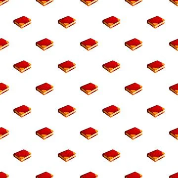 Red books pattern creating education background Stock Illustration