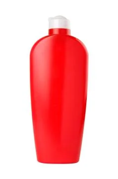 Red bottle with clipping path Stock Photos