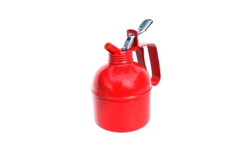 Red bottle pumping on isolated Stock Photos