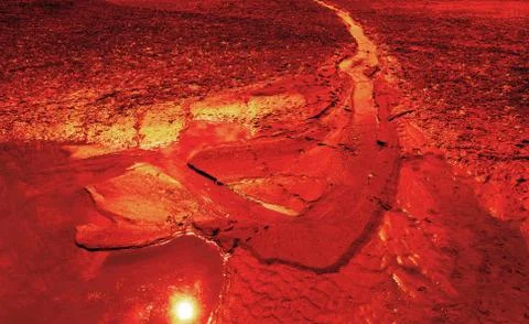 Red bottom emitted Stock Photos