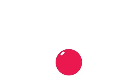 Red Bouncing Ball Animation Stock Footage 306340987