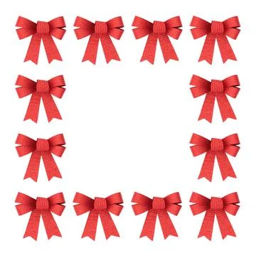 Red Bow Abstract Pattern Background Square Design 스톡 일러스트