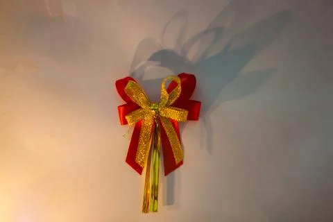 A red bow Christmas with decor elements and items Christmas Stock Photos