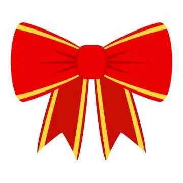 Red bow for gift Stock-Illustration