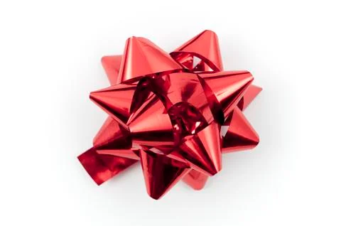 Red bow gift Stock Photos