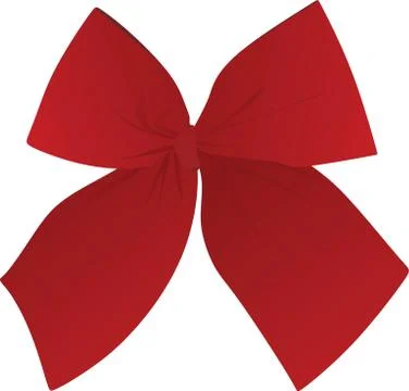 Red bow Stock Illustration