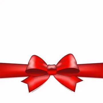 Red bow Stock Illustration