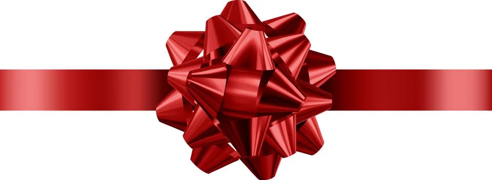 Red bow Stock Illustration