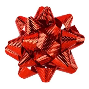 Red bow isolated Stock Photos