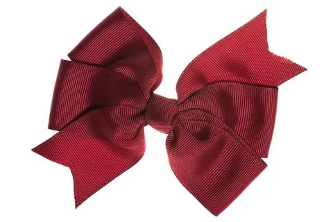 Red bow, isolated on white background Stock Photos