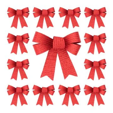 Red Bow Pattern Geometric Background Design Stock Photos