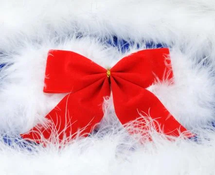 Red bow Foto stock